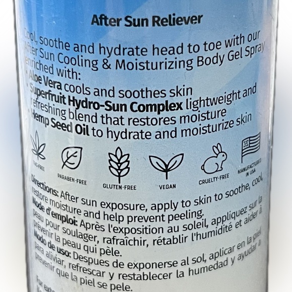 Hempz After Sun Cooling & Moisturizing Body Gel Spray - Picture 2 of 3